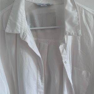 White button down shirt - large